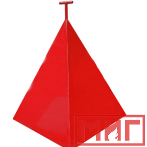 Фото 18 - Пожарная пирамида для пожарного гидранта 750x750x900 (Трехгранная).